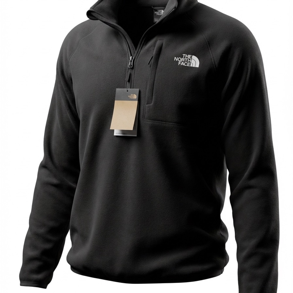 The North Face Canyonland Fleece Men's Black Pullover size Medium NWT